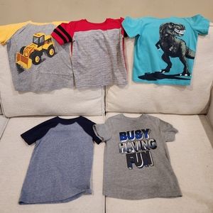 Lot of Five 3T Short Sleeve Shirts